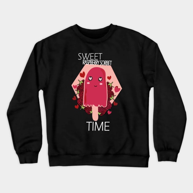 Raspberry sorbet Kawaii Sweet Cute Raspberry Sorbet Crewneck Sweatshirt by Day81